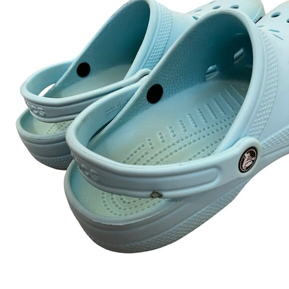 Crocs | Classic Clogs Sky Light Blue Shoes M 10 W 12 Clogs - Picture 4 of 7